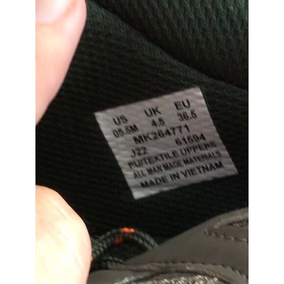 Merrell Men's Lace Up Waterproof Oak Creek Hiking Trail Shoes Gray Green 5.5 - Picture 9 of 9